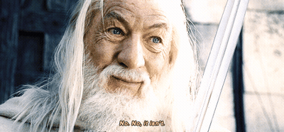 Man With White Beard Holding Sword Saying No No It Isn't GIF