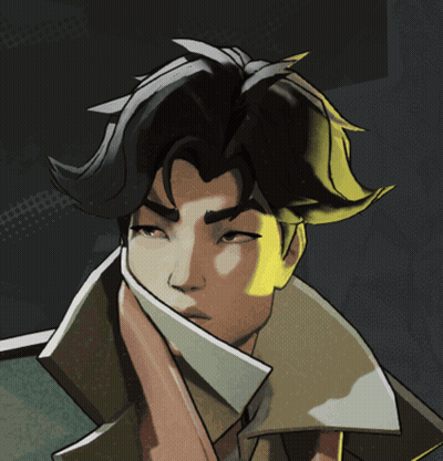 Man With White Collar And Black Hair GIF