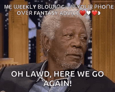 Man With White Hair And Beard Crying Says Me Weekly Blowing Up Your Phone Over Fantasy Advice GIF