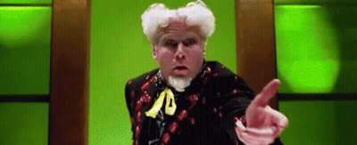 Man With White Hair And Beard Pointing GIF