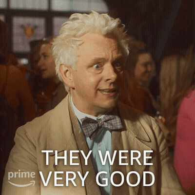 Man With White Hair And Bow Tie Saying They Were Very Good GIF