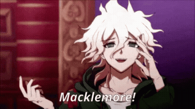 Man With White Hair Making Funny Face Says Macklemore GIF