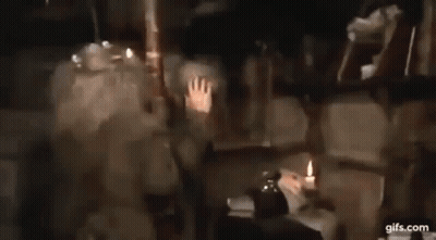 Man With White Hair Saying I'm Not Listening GIF