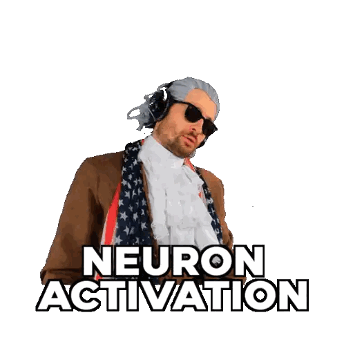 Man With Wig And Sunglasses Neuron Activation Sticker