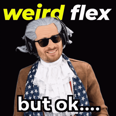 Man With Wig And Sunglasses Says But Ok GIF