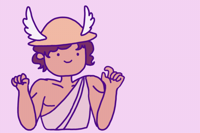 Man With Wings Saying Well It's A Little Bit Dangerous GIF