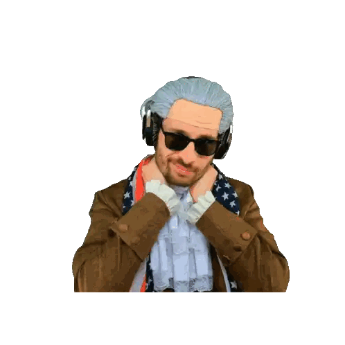 Man With Wolf Head Wearing Sunglasses Sticker