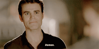 Man With Word Damon GIF