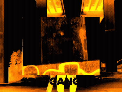 Man With Word Gang GIF