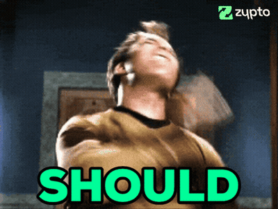 Man With Word Should GIF
