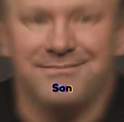 Man With Word Son On Mouth GIF