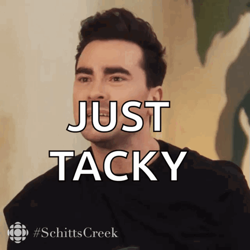 Man With Words Just Tacky GIF