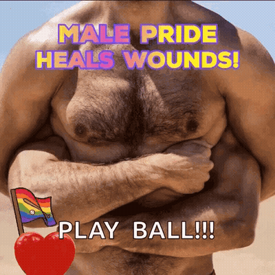 Man With Words Male Pride Heals Wounds GIF