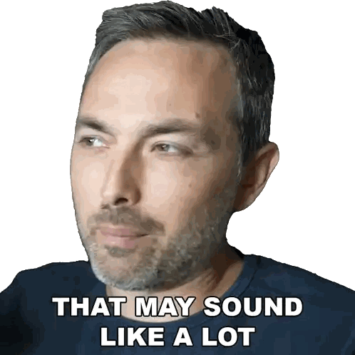 Man With Words That Sound Like A Lot Sticker
