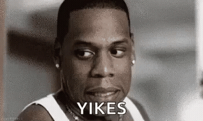 Man With Yikes GIF