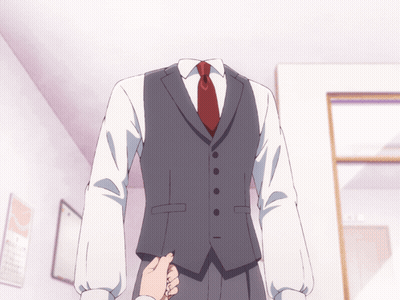 Man Without Head In Suit And Red Tie GIF
