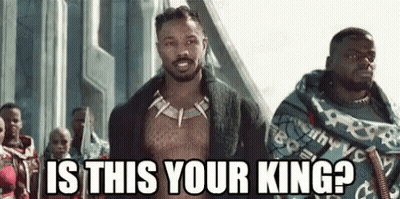 Man Without Shirt Asking Is This Your King GIF