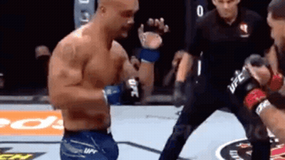 Man Without Shirt Fighting In Boxing Ring GIF