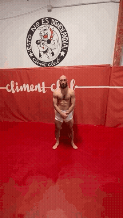Man Without Shirt In Front Of Clement Club GIF