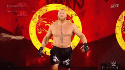 Man Without Shirt In Front Of Red Yellow Circle GIF