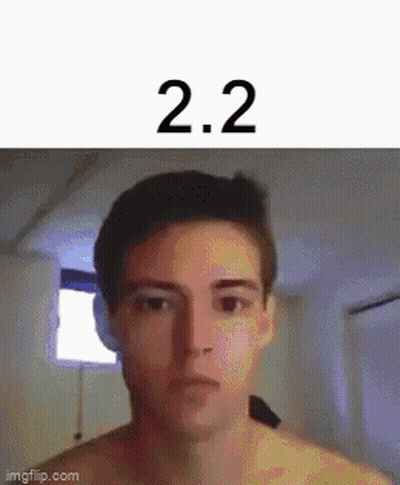Man Without Shirt Looking At Camera With 2.2 GIF
