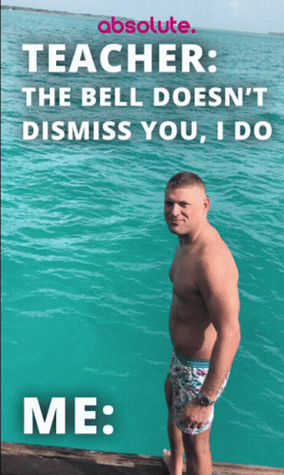 Man Without Shirt Standing By Water Saying Absolute GIF