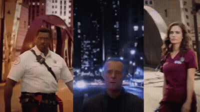 Man, Woman, And Man In Suit Standing Together GIF