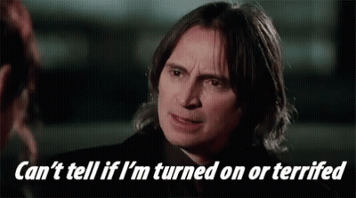 Man Woman Can't Tell If I'm Turned On Or Terrified GIF