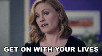 Man Woman Caption Look Around Once A While GIF