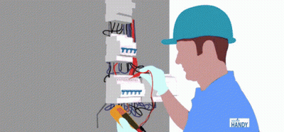 Man Working On Electrical Box Handy GIF