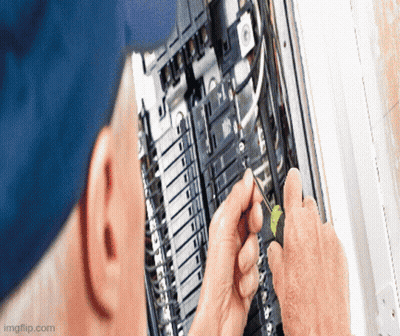Man Working On Electrical Panel With Screwdriver Imgflip GIF