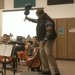 Man Wreaking Violin GIF