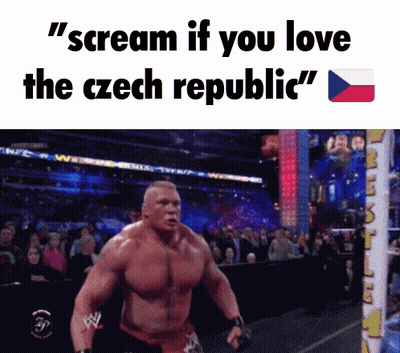 Man Wrestling Scream If You Love Czech Republic GIF