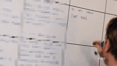 Man Writing 18 Int Cabin On Whiteboard GIF