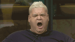 Man Yawning In Big Mouth GIF