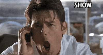 Man Yawning Talking On Cell Phone Saying Show GIF