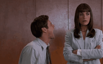 Man Yelling At Crossed Arms Woman GIF