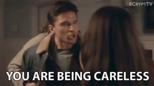 Man Yelling At Woman During Fight GIF