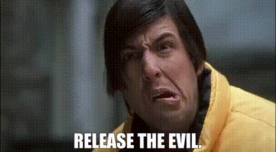 Man Yellow Jacket Funny Face Release The Evil GIF