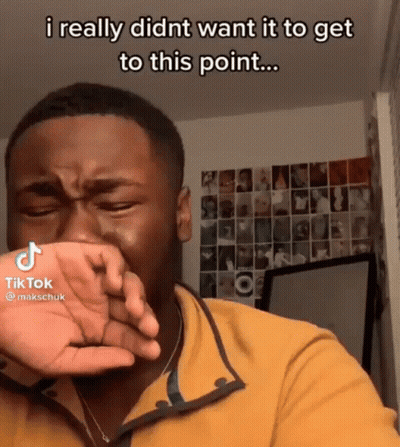 Man Yellow Shirt Crying Did nt Want It