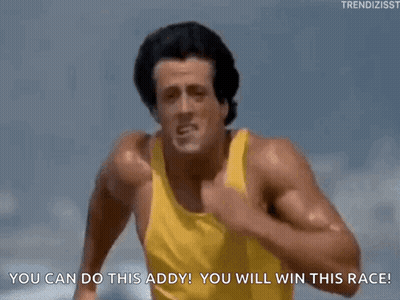 Man Yellow Tank Top You Can Do This Addy GIF