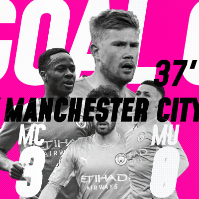 Manchester City Soccer Team Advertisement With Etihad Airways Shirts GIF