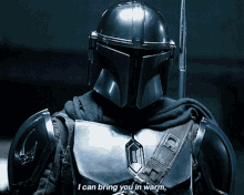 Mandalorian Giving Warning GIF