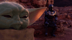 Mandalorian Grogu Vibing GIF