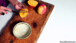 Mango Fruit Slice Yummy Healthy Cooking Kitchen GIF