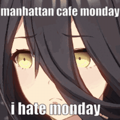 Manhattan Cafe Monday Meme Girl With Long Black Hair