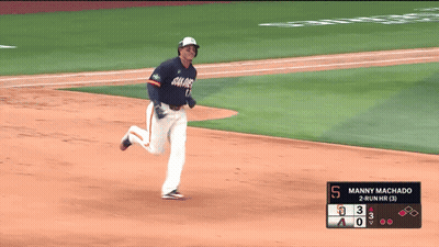 Manny Machado Running On Baseball Field GIF