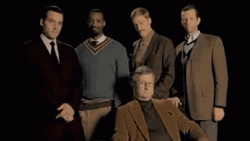 Many Men Standing At The Back GIF