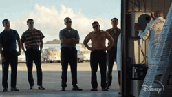 Many Men Standing Still GIF