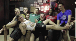 Many Men Tripping GIF